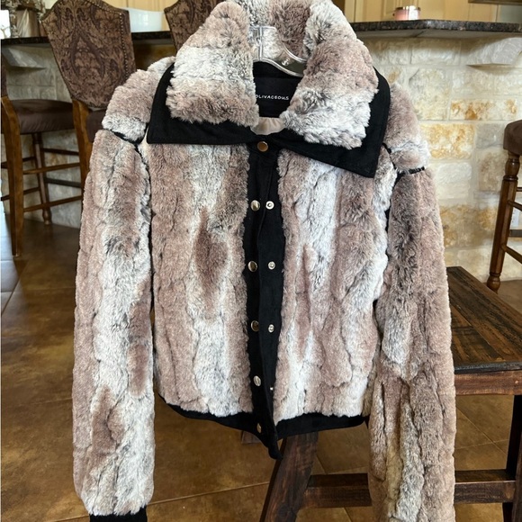 Olivaceous Fur Jacket - Picture 1 of 5
